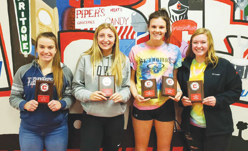 Varsity volleyball team awards